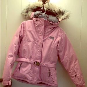 North Face Women’s pink puff jacket
